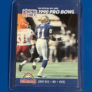 Jerry Rice #411 [Pro Bowl] 1990 Pro Set Football Trading Card